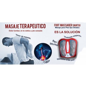 Foot masssager, masaje shiatsu, masajeador de pies, masajeador de pies terapeutico.